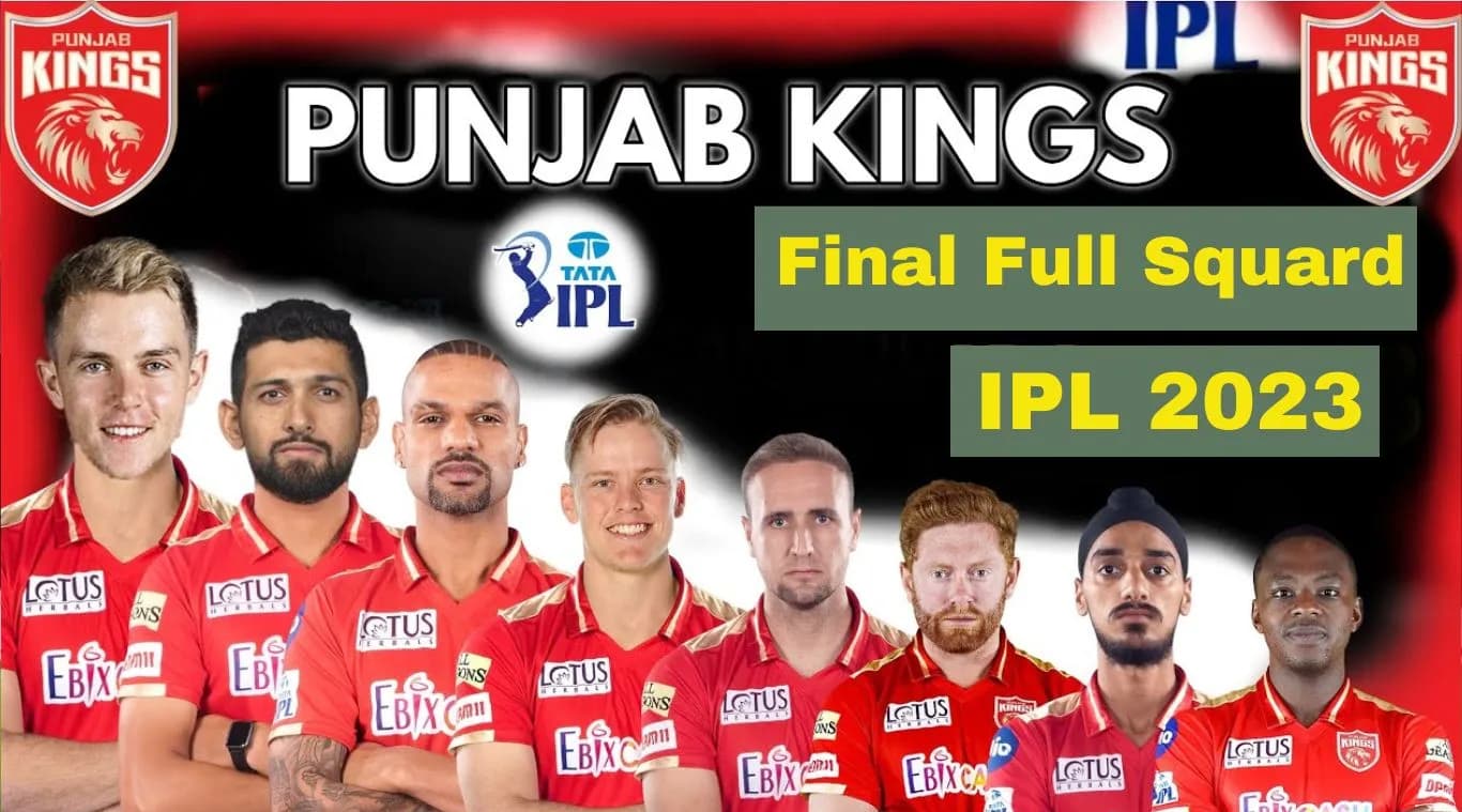 Punjab Kings IPL 2023 Team Squad, Players List & Captain IPL Tables